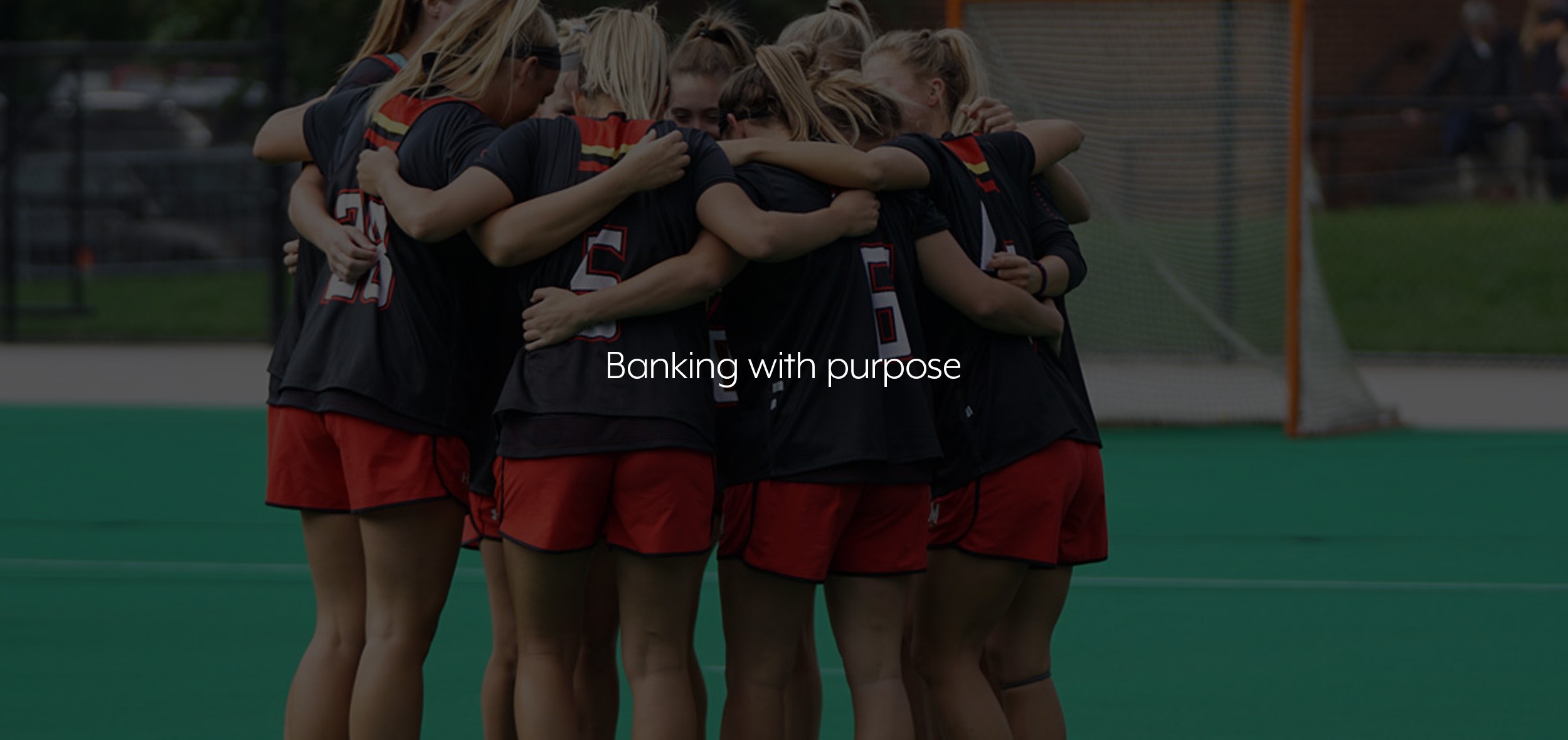 Anders brand wordmark in white placed on top of an image of a modern interior design.