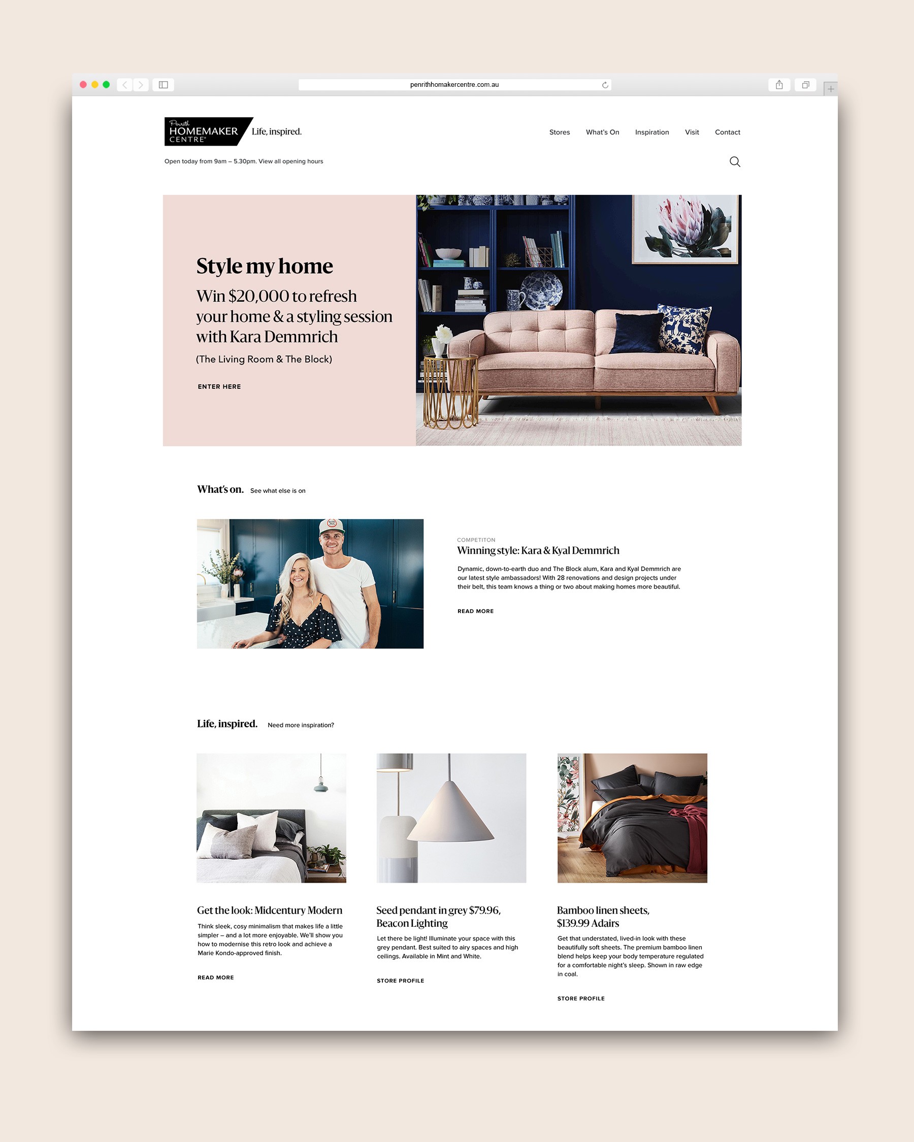 Graphic of a close up of a website depicting an Our Projects page with sample project names and dates.