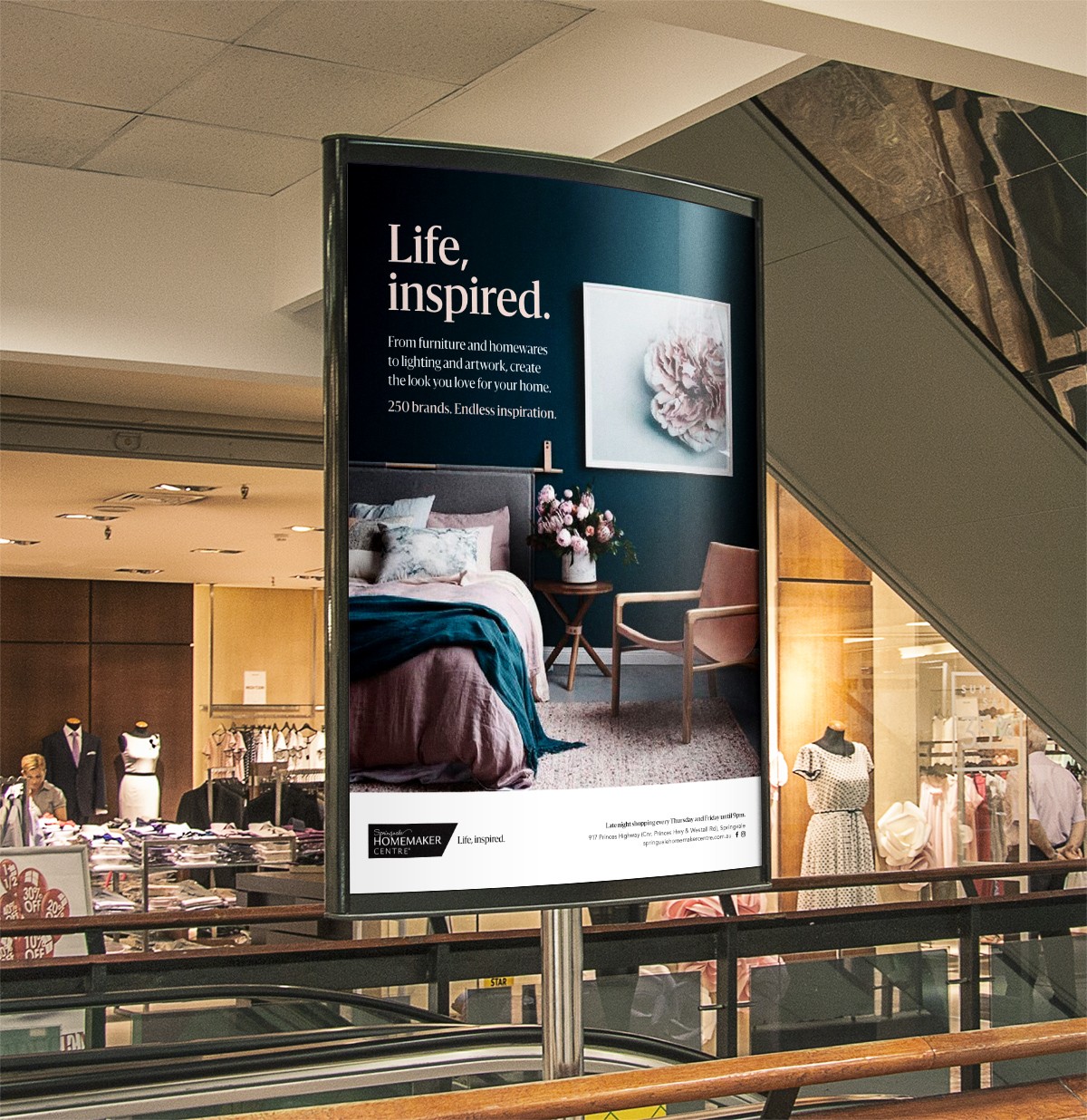 Graphic of a close up of a website depicting an Our Projects page with sample project names and dates.