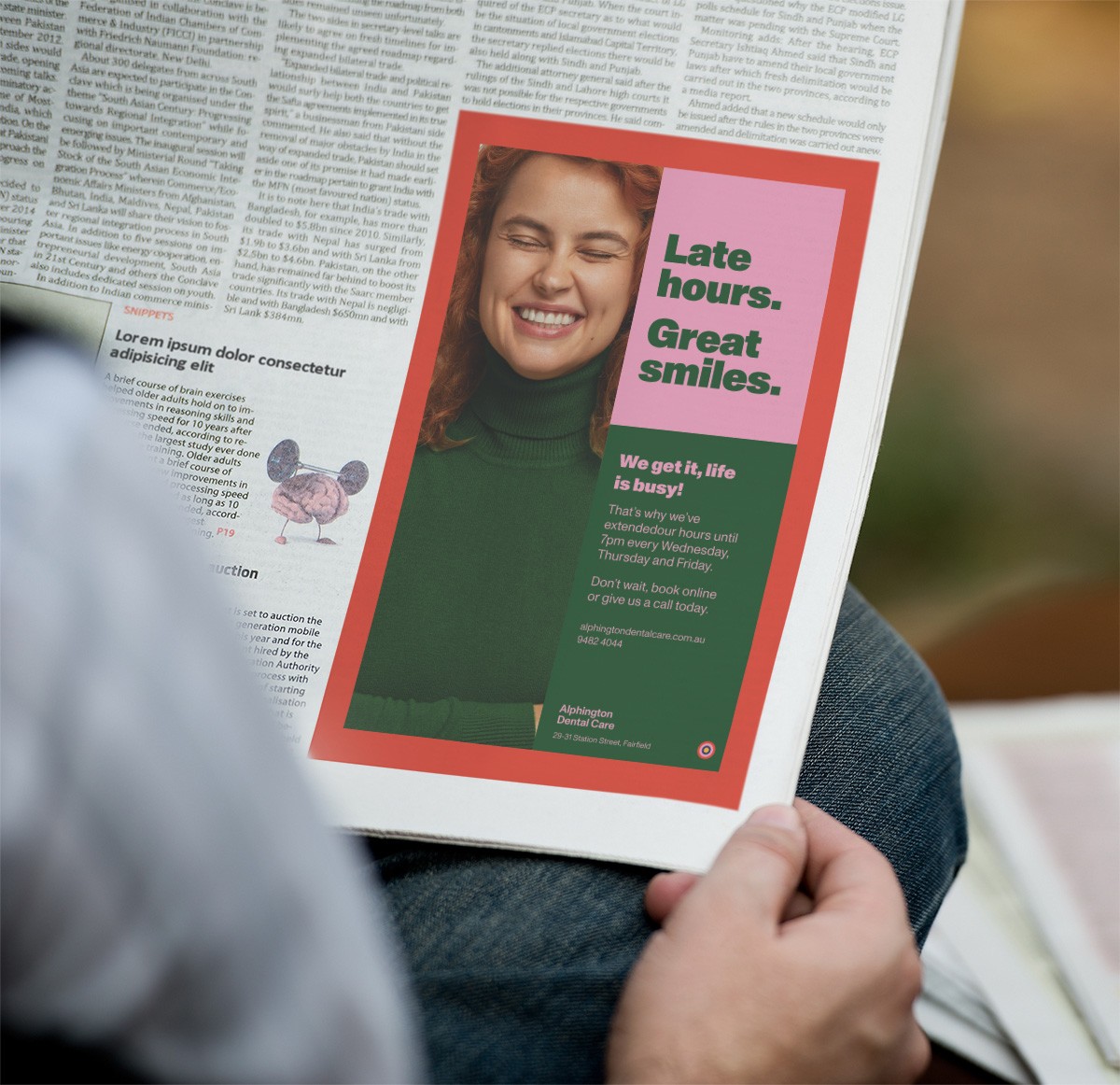 Graphic of a typography specimen showing the alphabet and numerals on top of a dark gray background.