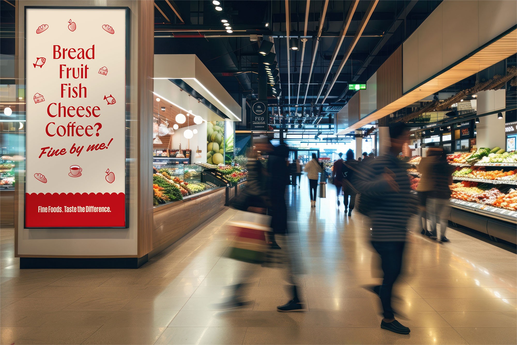 Graphic of a typography specimen showing the alphabet and numerals on top of a dark gray background.
