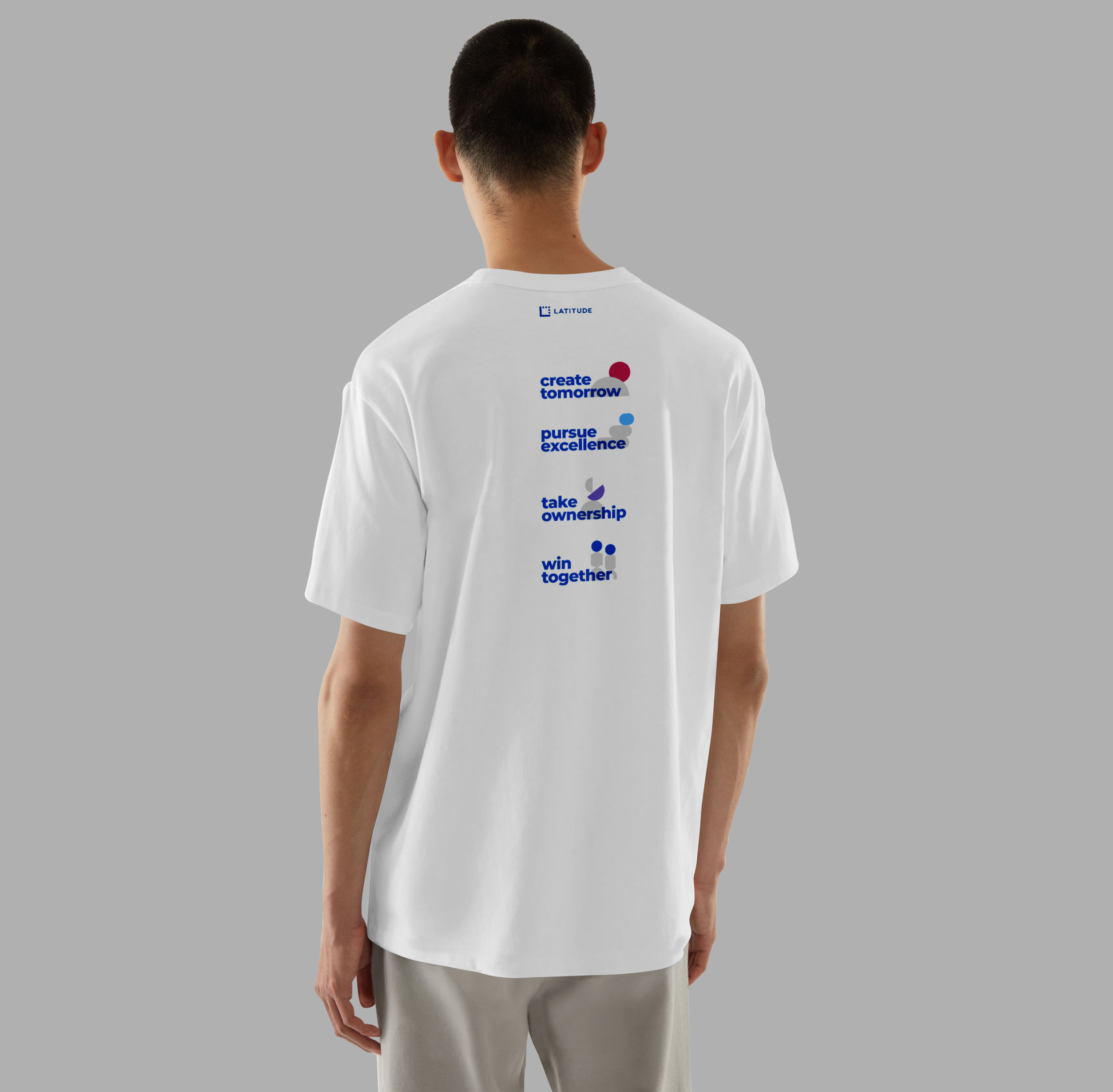 Graphic depicting a color palette of Stone Brown, Dark Navy, Beige, and Cream White along with corresponding hex color codes.