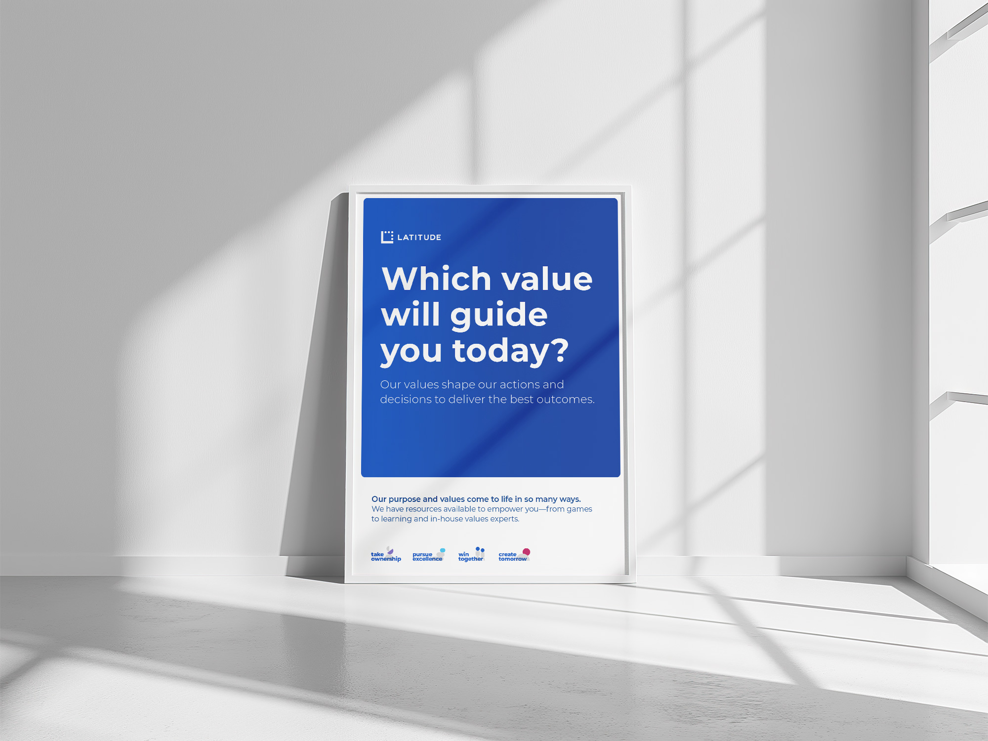 Poster communicating the Latitude values