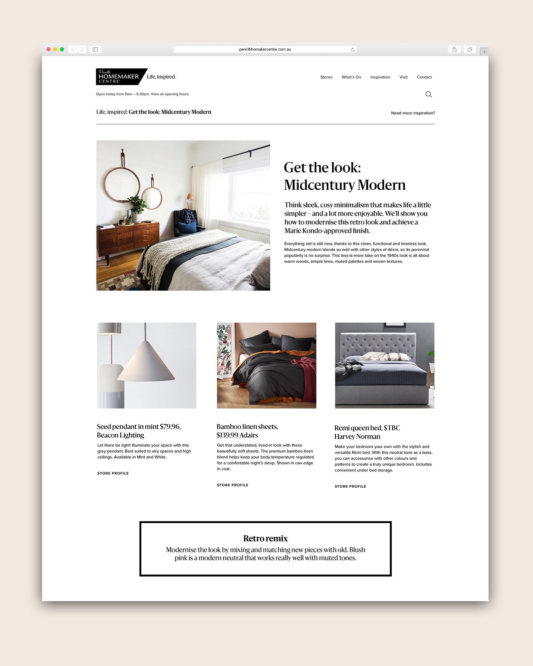 Graphic depicting a color palette of Stone Brown, Dark Navy, Beige, and Cream White along with corresponding hex color codes.